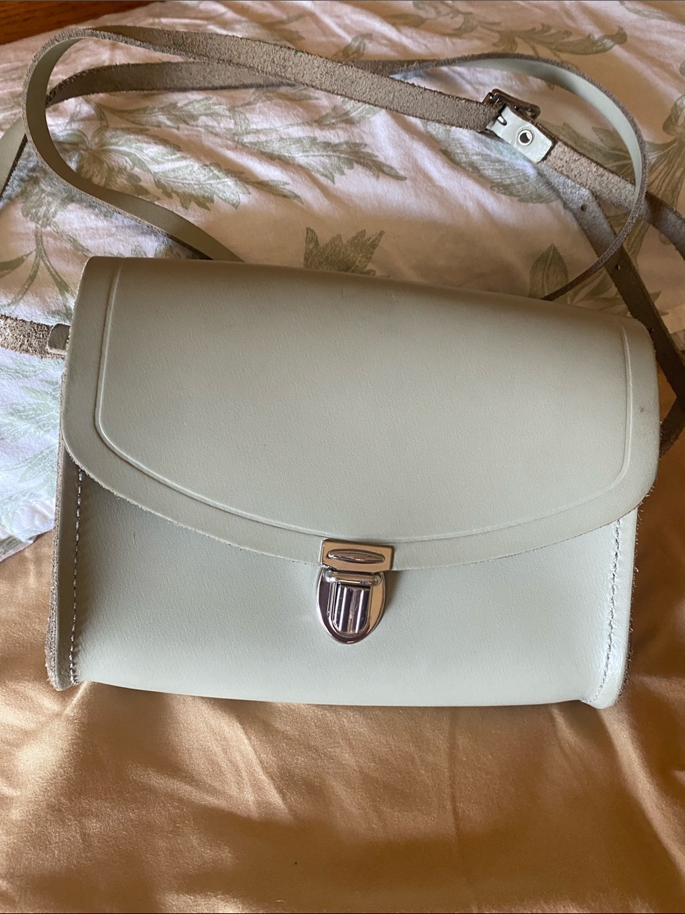 The Cambridge Satchel Company Classic grey Crossbody Bag 100% real leather
